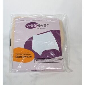 Wearever for Women Superior Leak Control Reusable Washable Underwear Beige 2XL